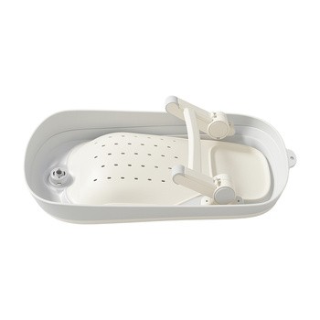 Momini BathBuddy, składana podpórka do kąpieli dla niemowląt, grey, 1 szt.