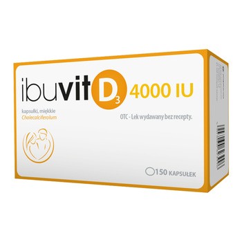 Ibuvit D3, 4000 IU, kapsułki miękkie, 150 szt.