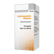 Clotrimazolum Medana, 10 mg/ml, płyn na skórę, 15 ml
