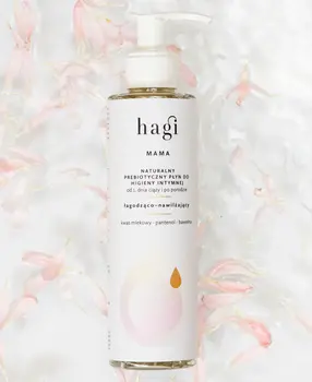 Hagi Mama, łagodząco-nawilżający płyn do higieny intymnej, 200 ml