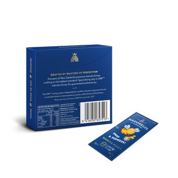 Haddrell's, Manuka Honey, miód manuka, Snap Packs for Kids, UMF5+, MGO83+, 10 x 5 g