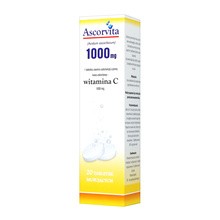 Ascorvita, 1000 mg, tabletki musujące, 20 szt.