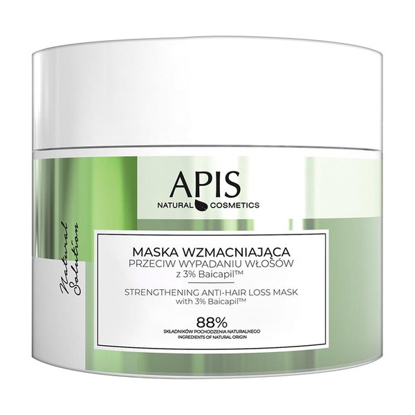 Apis Apis Natural Solution, maska wzmacniająca do włosów, 200 ml