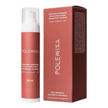 Polemika Matcha Hydrate Pro, Intensywnie nawilżający krem do skóry suchej, odwodnionej i wrażliwej, 50 ml