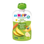 HiPP BIO od pokoleń, Marchewka-Mango-Banany, po 5. m-cu, 100 g