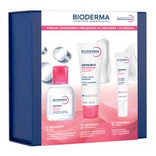 Zestaw Bioderma Sensibio, woda micelarna, 100 ml + krem kojący, 40 ml + krem pod oczy, 15 ml