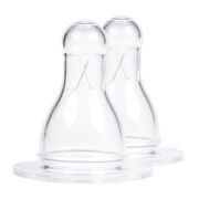 alt Canpol, silikonowy smoczek na butelkę, okrągły, kaszka, 6 m+, 2 szt