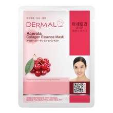 Dermal Acerola Collagen Essence Mask, kolagenowa maska w płachcie z acerolą, 23g