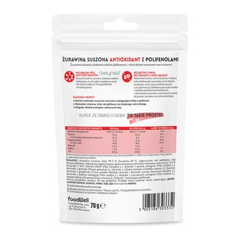Purella Superfoods, Żurawina suszona, 100 g