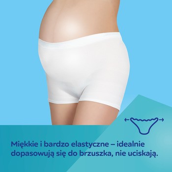 Canpol Babies, majtki dla kobiet w zaawansowanej ciąży i po porodzie, rozmiar S/M, kolor biały, 2 szt.