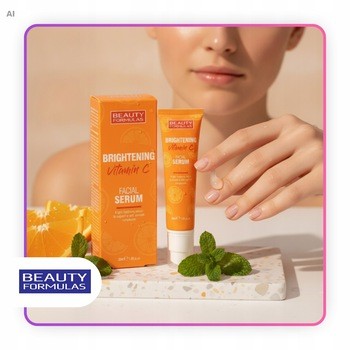 Beauty Formulas, Rozjaśniające serum do twarzy z witaminą C, 30 ml