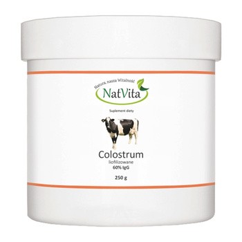 NatVita Colostrum liofilizowane 60% IgG, proszek, 250 g