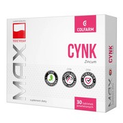 Colfarm, Max Cynk, 10 mg, tabletki, 30 szt. https://azcdn.doz.pl/image/d/product/3323f1c5-scale-180x180.png