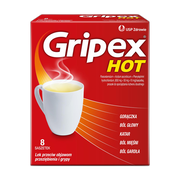 Gripex Hot, proszek do sporządzania roztworów, 8 saszetek