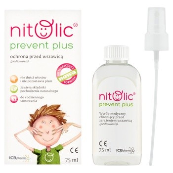 Pipi Nitolic Prevent Plus, spray przeciw wszawicy, 75 ml
