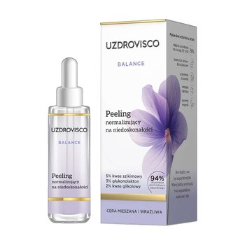 Uzdrovisco Balance, peeling normalizujący na niedoskonałości, 30 ml