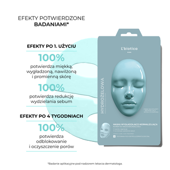 L`Biotica Estetic Clinic Acid, dermomaska hydrożelowa, 1 szt.