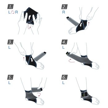 Actimove SE Ankle Support, stabilizator stawu skokowego do owijania, rozmiar M, 1 szt.