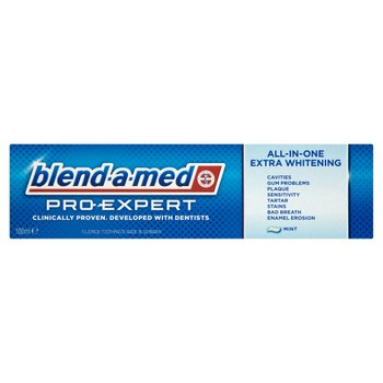 Blend-a-med, Pro-Expert, All-In-One Extra Whitening Mint, pasta do zębów z fluorem, 100 ml