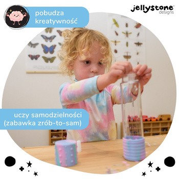 Jellystone Designs, butelka sensoryczna DIY, jednorożec, 1 szt.