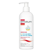 Emolium Dermocare, 3w1 płyn do kąpieli, żel do mycia, szampon, 400 ml