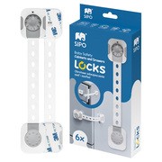 Sipo, zabezpieczenie szaf i szuflad z funkcją smart lock, 6 szt. 
