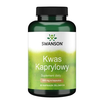 Swanson Kwas kaprylowy 600 mg, kapsułki, 60 szt.