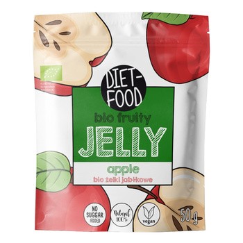 Diet-Food, Bio Żelki Owocowe Jabłko, 50 g