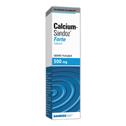 Calcium-Sandoz forte, tabletki musujące, 500 mg Ca, 20 szt