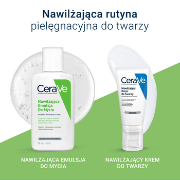 CeraVe, nawilżająca emulsja do mycia dla skóry normalnej i suchej, 88 ml