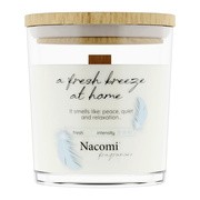 Nacomi Fragrances, fresh breeze at home, świeca sojowa, 140 g        