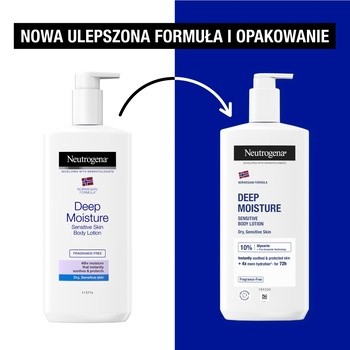 Neutrogena Formuła Norweska Sensitive, głęboko nawilżający balsam do ciała, 400 ml