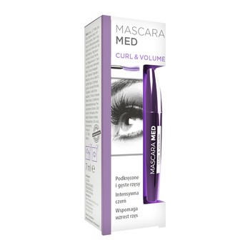 Mascara Med Curl & Volume, podkręcone i gęste rzęsy, 7 ml