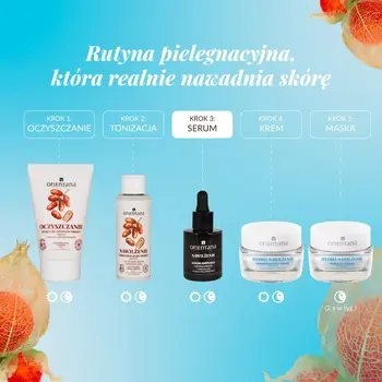 Orientana Ashwagandha, serum-ampułka nawilżenie, 30 ml