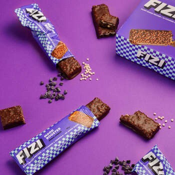 Fizi, Choco Crunch, Mood Booster, baton czekoladowo-karmelowy, 40 g