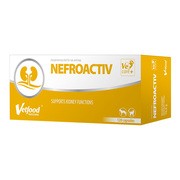 Vetfood Nefroactiv, preparat wspierający funkcjonowanie nerek dla kotów, kapsułki, 120 szt. https://azcdn.doz.pl/image/d/product/c01d3ca2-scale-180x180.png