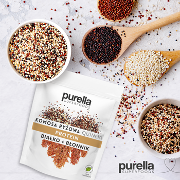 Purella Superfoods, Komosa ryżowa trójkolorowa, 180 g