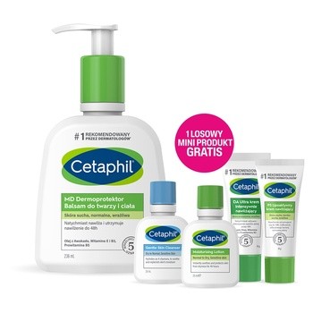 Cetaphil MD Dermoprotektor, balsam do twarzy i ciała, 236ml + mini produkt