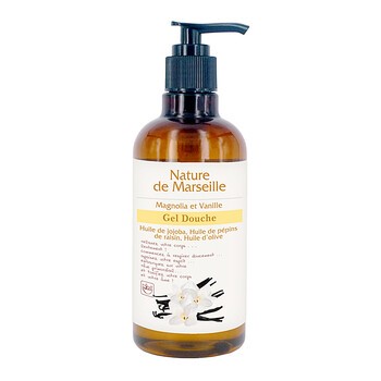 Nature de Marseille, żel pod prysznic z naturalnymi olejkami, o zapachu magnolii i wanilii, 300 ml