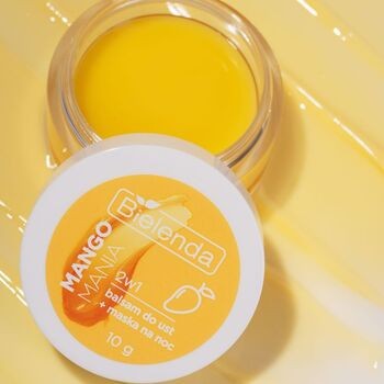 Bielenda Lip Care Sleeping Mask 2w1, balsam do ust + maska na noc, mango, 10 g