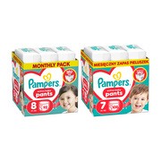 Zestaw Pampers Active Baby Pants, 8, (17+kg), 92 szt. + 7, (15+kg), 108 szt.