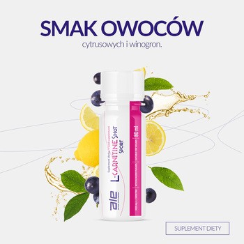 ALE L-Carnitine Shot Sport, płyn, 80 ml