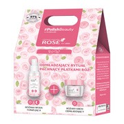 Zestaw Promocyjny Flos-Lek Rose for skin Różane ogrody, krem odmładzający na dzień, 50 ml + woda tonizująca, 95 ml