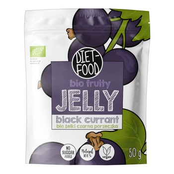 Diet-Food, Bio Żelki Owocowe Czarna Porzeczka, 50 g