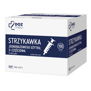 DOZ Med, strzykawka 3-częściowa typu Luer, jednorazowa, 5 ml, 100 szt.