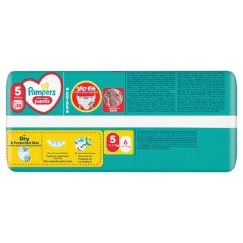 Pampers Pants 5 (12−17 kg), pieluchomajtki jednorazowe, 22 szt.