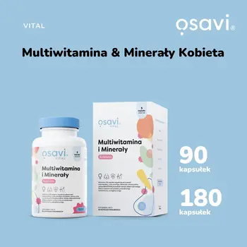 Osavi Multiwitamina i Minerały Kobieta, kapsułki twarde, 180 szt.