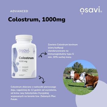 Osavi Colostrum 1000 mg, kapsułki, 180 szt.