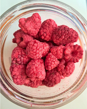 Zielonova Maliny liofilizowane, doypack, 70 g