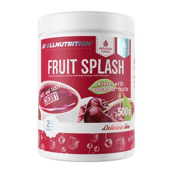 Allnutrition Fruit Splash, kisiel z kawałkami owoców, proszek o smaku wiśniowym, 500 g